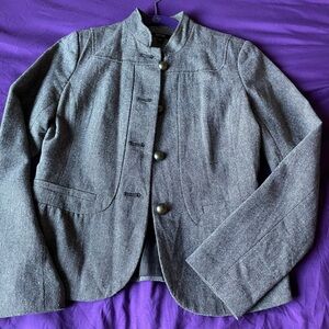 Apt. 9 Textured Gray Collared Jacket